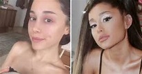 ¡Impactante! Ariana Grande compartió una fotografía sin maquillaje y ...