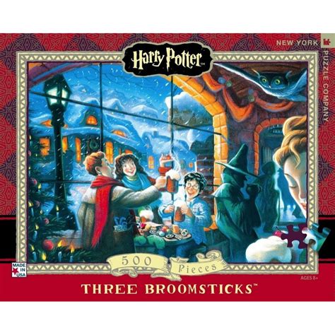 New York Puzzle Company Harry Potter Three Broomsticks 500 Piece