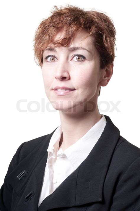 Success Short Hair Business Woman Stock Image Colourbox