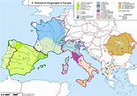 Romance languages | Mappe, Impero romano, Mappe antiche