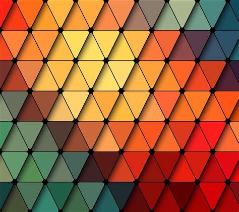 Wallpaper Colorful Abstract Symmetry Triangle Pattern Orange Texture Square Angle