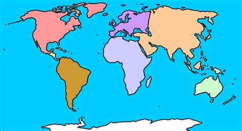 Mapa Mudo De Los Continentes Del Mundo Mapas Mudos Atlas Del Mundo Images