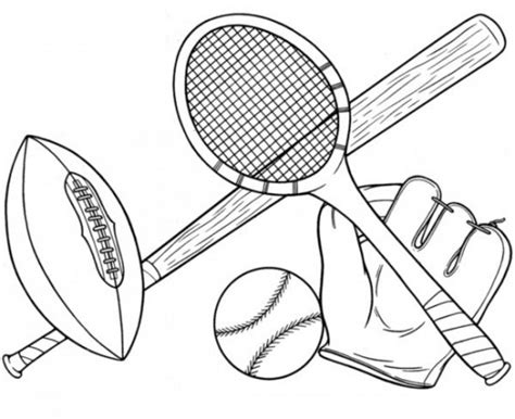 20 Free Printable Sports Coloring Pages