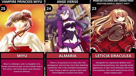 Top 25 Best Anime Vampire Girls Of All Time Ranked Youtube