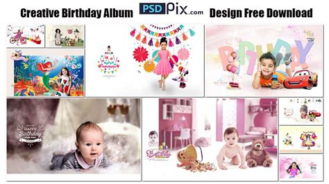 Creative Birthday Album Design Free Download Psdpixcom