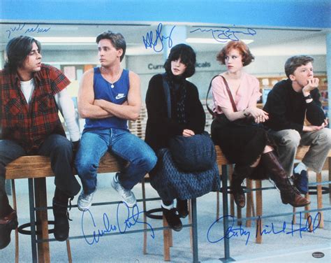 The Breakfast Club 16x20 Photo Cast Signed By 5 With Judd Nelson