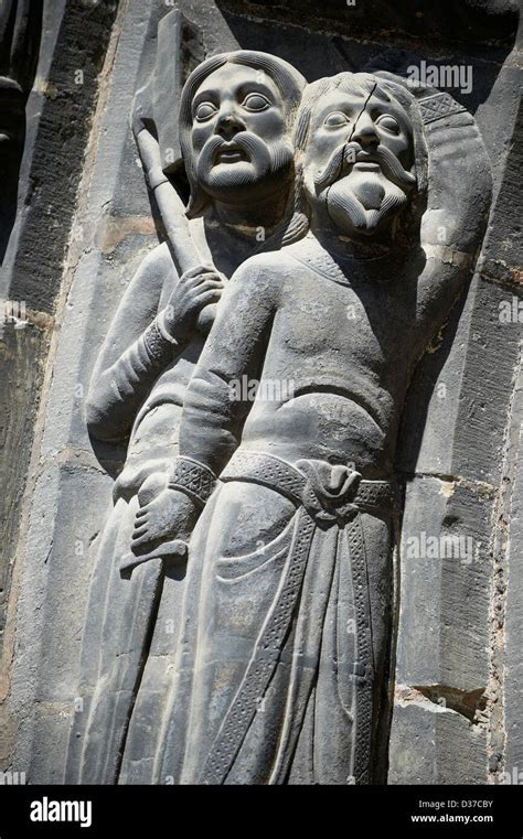 Medieval Sculptures From The South Portal Of The Gothic Cathedral