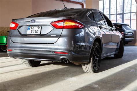 Photo Of Black Ford Fusion Titanium In Covered Parking Editorial Photo