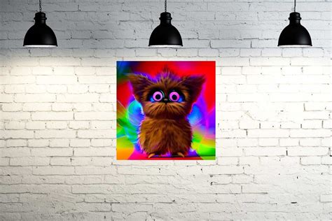 Furby Wall Art Canvas 90s Posters Colorful Wall Art Furby Etsy