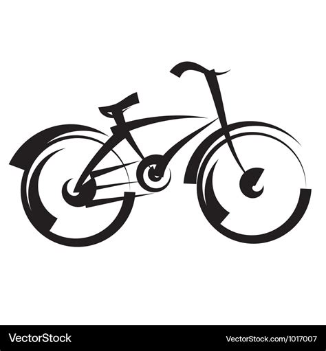 Bike Freehand Drawing Black And White Royalty Free Vector