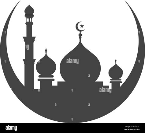 Mosque Icon Vector Illustration Design Template Stock Vector Image