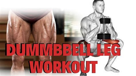 Complete Leg Workout Dumbbell Only Youtube