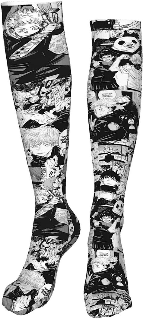 Jujutsu Kaisen Unisex Fashion Thigh High Socks Warm Long Tube Stockings Sports Gym