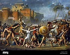 The Intervention of the Sabine Women 1799 painting by Jacques-Louis ...