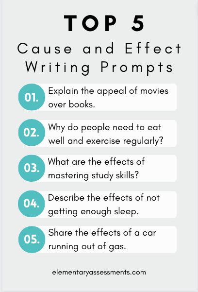 51 Great Cause And Effect Writing Prompts And Topics