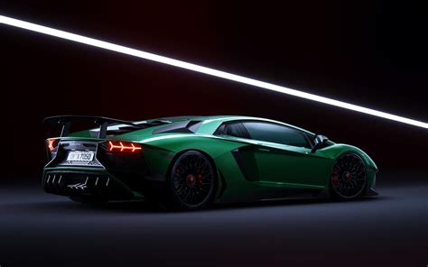 3840x2400 Green Lamborghini Aventador Cgi 4k Hd 4k Wallpapers Images