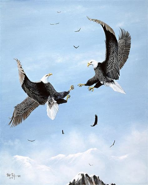 Eagles Bonding Painting By Bob Patterson Pixels