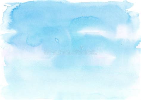 Blue Watercolor Background Paint Gradient Texture Abstract Brush