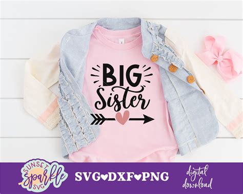 Big Sister Svg Big Sis Svg Big Sister Dxf Png Instant Etsy Canada