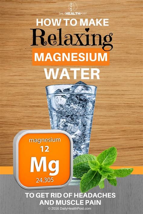 Home > bodybuilding > training > how to get rid of muscle soreness. How To Make Relaxing Magnesium Water For Headaches and ...