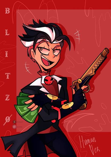 Human Blitzo By Chisitoo On Deviantart Playa Dibujo Personajes