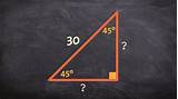 By using sine, cosine or tangent, we can find an unknown side in a right triangle when we have one length, and one angle (apart from the right angle). How to find the legs of a special right triangle when ...