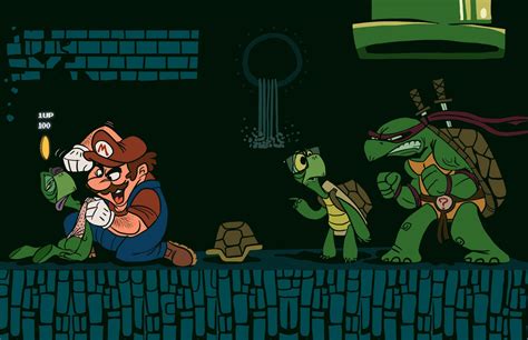 Bowsers Blog Ninja Turtles Vs Mario