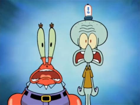 Squidward And Mr Krabs Are Shocked Or Scared Of By Dhvipersrt10 On