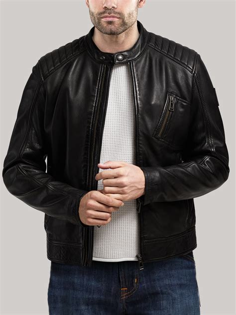 Stylish Men Faux Leather Jacket