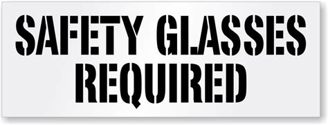 Wear Safety Glasses Signs And More