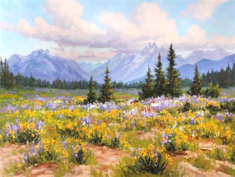 Robert Wood Paints Beautiful Alberta Scenery Painting On Wood Oil