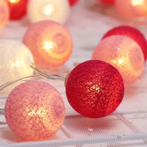 1m 10 Leds String Light Brand New Cotton Ball Fairy Holiday Lighting