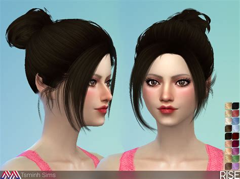 The Sims Resource Rise Hair 34