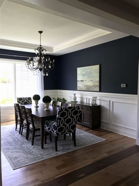 Incredible Navy Blue Dining Room With Diy Home Decorating Ideas