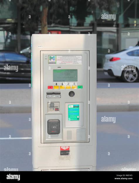 Car Parking Ticket Machine In Melbourne Australia Stock Photo Alamy