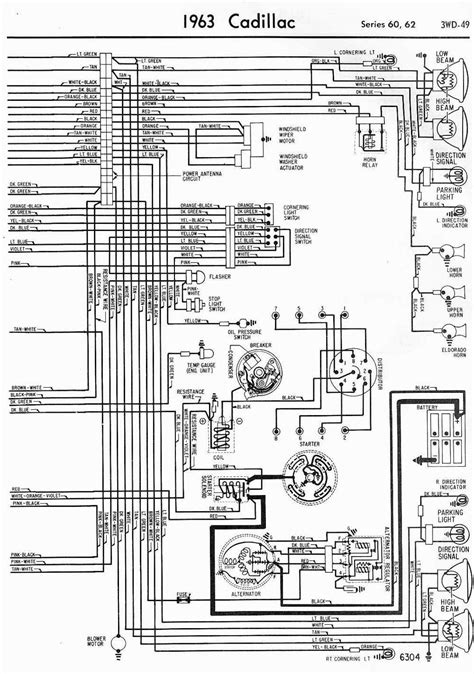 Wiring Diagrams Schematics 1963 Cadillac Series 60 And 62 Part 2