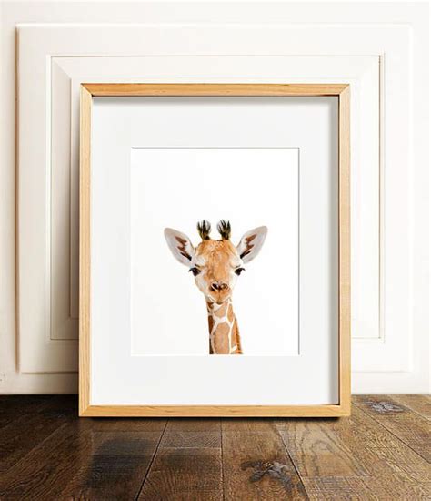 Safari Nursery Art Giraffe Print Printable Art Safari Etsy Safari