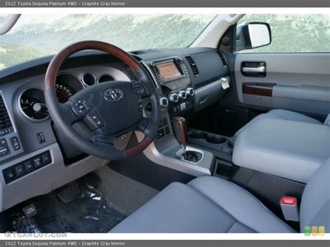 Graphite Gray Interior Photo For The 2012 Toyota Sequoia Platinum 4wd
