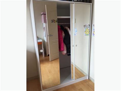 Can you make a full height wardrobe from metod kitchen cabinets? Ikea 3 Mirror Sliding Door Wardrobe Closet Cabinet Storage ...