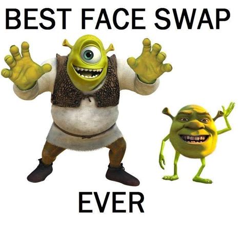 9gag On Instagram The Perfect Face Swap Monsterincshrekfaceswap 9gag 9gagmobile