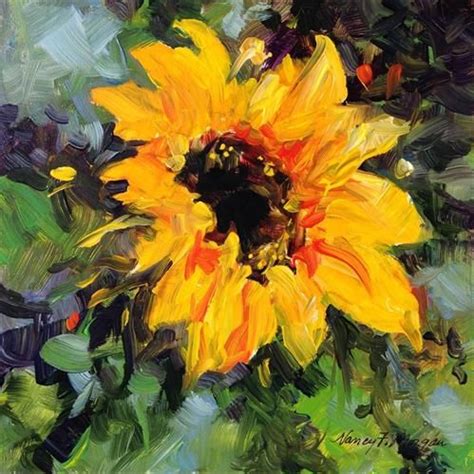 Daily Paintworks Galena Sunflower Original Fine Art For Sale