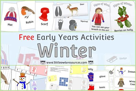 Free Winter Printable Early Yearsey Eyfs Resourcesdownloads