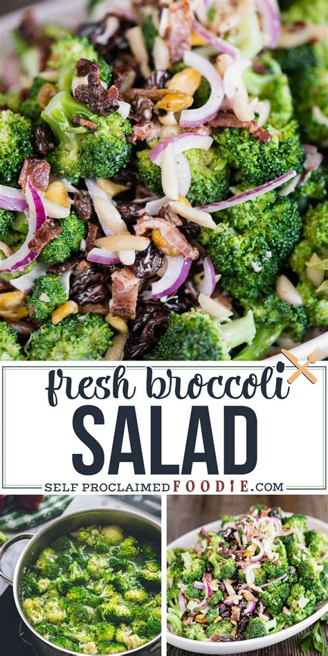 Fresh Broccoli Salad In 2020 Healthy Eating Recipes Easy Healthy