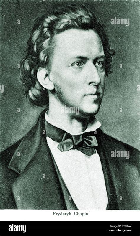 Frédéric Chopin Frederic Chopin Polish Composer 1810 1849 Stock Photo