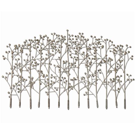 Iron Trees Metal Wall Art In Silver By Uttermost