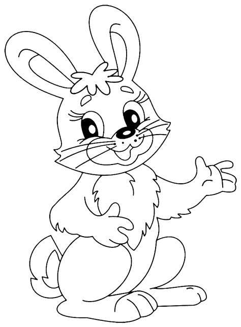 View Bunny Coloring Pages Easy Pics