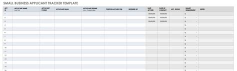 Free Applicant Tracking System Excel Template