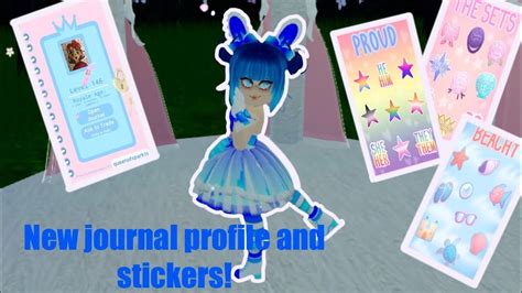 New Royale High Profile Journals And Stickers Roblox Royale High