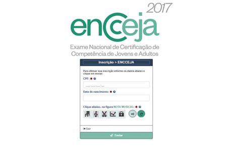 Enem.inep.gov.br página do participante enem; Inep divulgará as notas do Encceja 2017 em Março