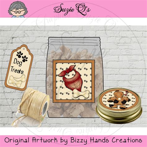 Make Your Own Dog Treat Jar Labels And Tags Cu Digital Etsy